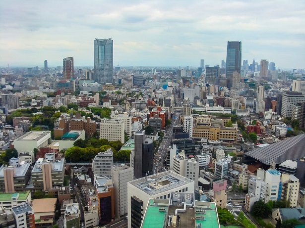 Tokyo, Japan - April 20, 2008: City Aerial Skyline. Tokyo Attracts 20 Million Tourists Every Year.  African Market Analysis african market analysis Copy